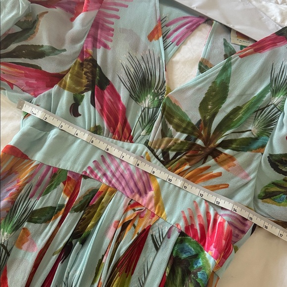 Farm Rio BLUE MACAW MAXI DRESS IN MULTI Size M - Picture 7 of 9